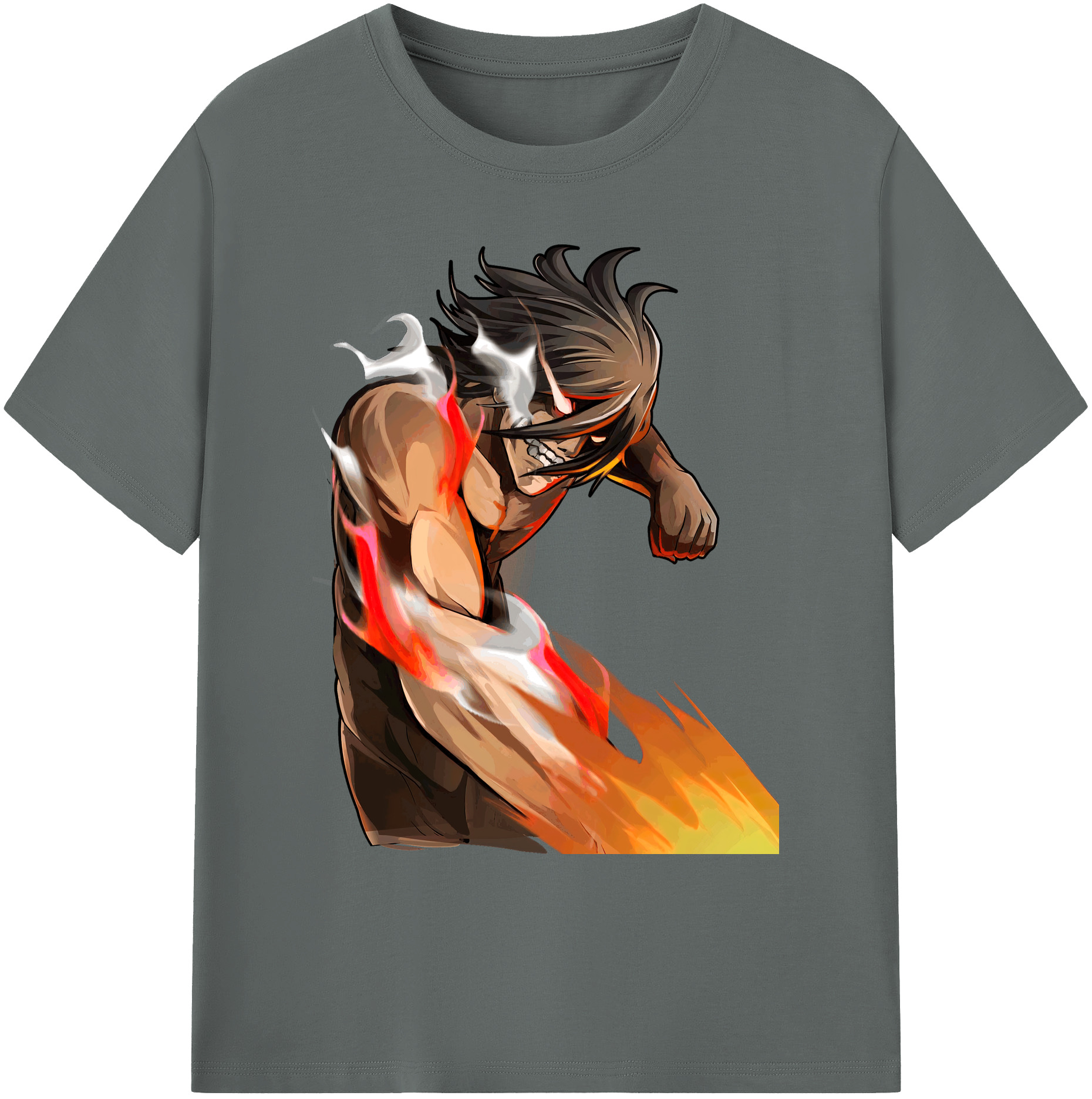 （画像用） 進撃の巨人 Attack on Titan 綿100％ メンズ半袖Tシャツ｜肌触りやわらか＆通気性